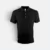 Hc01 honeycomb short sleeve cvc polo shirt black colour view