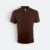 Hc01 honeycomb short sleeve cvc polo shirt brown colour view