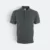 Hc01 honeycomb short sleeve cvc polo shirt dark grey melange colour view