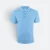 Hc01 honeycomb short sleeve cvc polo shirt light blue colour view