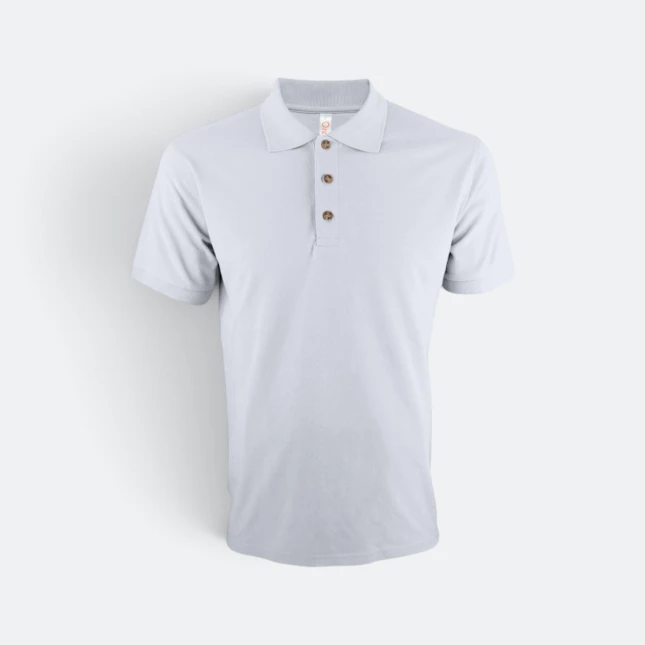 Hc01 honeycomb short sleeve cvc polo shirt white colour view