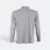 Hc09 honeycomb long sleeve cvc polo shirt ash grey back view