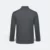 Hc09 honeycomb long sleeve cvc polo shirt dark grey back view