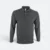 Hc09 honeycomb long sleeve cvc polo shirt dark grey melange colour view
