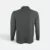 Hc09 honeycomb long sleeve cvc polo shirt dark grey melange back view