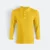 Hc09 honeycomb long sleeve cvc polo shirt golden yellow colour view