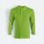Hc09 honeycomb long sleeve cvc polo shirt lime green colour view