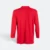 Hc09 honeycomb long sleeve cvc polo shirt red back view