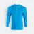 Hc09 honeycomb long sleeve cvc polo shirt sea blue colour view