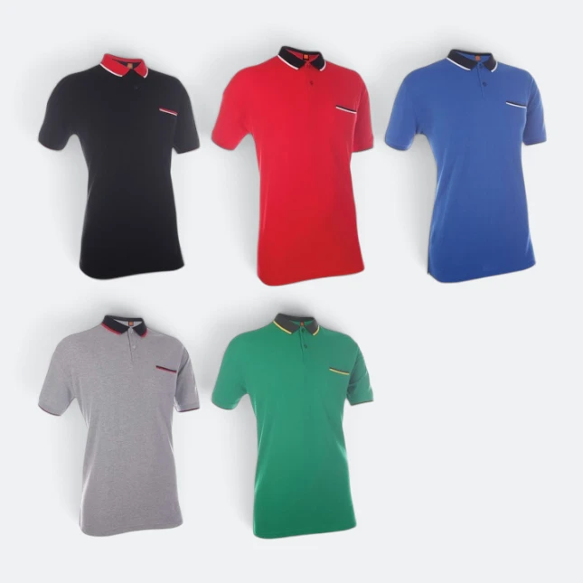 HC15 Honeycomb CVC Polo Shirt Tipped Collar with Hidden Pocket Colours Hc15 honeycomb cvc polo shirt tipped collar with hidden pocket all colours
