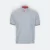 Hc23 honeycomb cvc stand collar polo shirt ash grey-black-white colour view