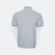 Hc23 honeycomb cvc stand collar polo shirt ash grey-black-white back view