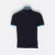 Hc23 honeycomb cvc stand collar polo shirt navy-sea blue-white colour view