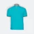 Hc23 honeycomb cvc stand collar polo shirt turquoise-black-white colour view