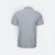 Hc24 honeycomb cvc polo shirt tipped collar and cuff ash grey back view