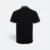 Hc24 honeycomb cvc polo shirt tipped collar and cuff black-white-sea blue back view
