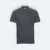 Hc24 honeycomb cvc polo shirt tipped collar and cuff dark grey melange colour view