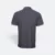 Hc24 honeycomb cvc polo shirt tipped collar and cuff dark grey melange back view