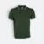 Hc24 honeycomb cvc polo shirt tipped collar and cuff forest green colour view