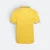 Hc24 honeycomb cvc polo shirt tipped collar and cuff golden yellow back view