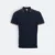 Hc24 honeycomb cvc polo shirt tipped collar and cuff navy-white-red colour view