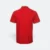 Hc24 honeycomb cvc polo shirt tipped collar and cuff red back view