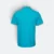 Hc24 honeycomb cvc polo shirt tipped collar and cuff turquoise back view
