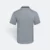 HC25 Honeycomb CVC Cut and Sew Polo Shirt Tipped Collar Ash Grey-Navy-Red Hc25 honeycomb cvc cut and sew polo shirt tipped collar ash grey-navy-red back view