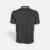 HC25 Honeycomb CVC Cut and Sew Polo Shirt Tipped Collar Dark Grey-White-Red Hc25 honeycomb cvc cut and sew polo shirt tipped collar dark grey-white-red back view