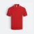 HC25 Honeycomb CVC Cut and Sew Polo Shirt Tipped Collar Red-White-Navy Hc25 honeycomb cvc cut and sew polo shirt tipped collar red-white-navy colour view