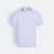 HC25 Honeycomb CVC Cut and Sew Polo Shirt Tipped Collar White-Navy-Light Blue Hc25 honeycomb cvc cut and sew polo shirt tipped collar white-navy-light blue colour view