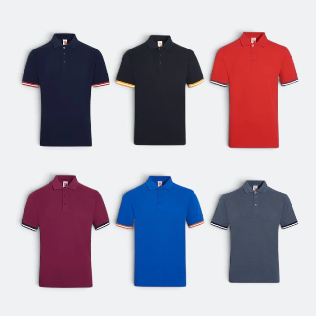 Hc26 honeycomb cvc short sleeve polo shirt contrast trim all colours