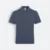 Hc26 honeycomb cvc short sleeve polo shirt contrast trim dark grey melange-black-white colour view