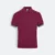 Hc26 honeycomb cvc short sleeve polo shirt contrast trim maroon-navy-white colour view