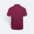 Hc26 honeycomb cvc short sleeve polo shirt contrast trim maroon-navy-white back view