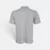 Hc27 honeycomb cvc polo shirt cut and sew ash grey-sea blue-white back view