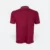Hc27 honeycomb cvc polo shirt cut and sew maroon-ash grey-white back view