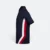 Hc27 honeycomb cvc polo shirt cut and sew navy-red-white side colour view