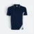 Hc27 honeycomb cvc polo shirt cut and sew navy pro-ash grey-white colour view