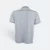 Hc29 honeycomb cvc polo shirt two-tone tipped collar ash grey-black back view