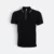 Hc29 honeycomb cvc polo shirt two-tone tipped collar black-white colour view
