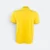 Hc29 honeycomb cvc polo shirt two-tone tipped collar golden yellow-black back view
