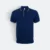 Hc29 honeycomb cvc polo shirt two-tone tipped collar navy pro-ash grey colour view