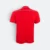 Hc29 honeycomb cvc polo shirt two-tone tipped collar red-ash grey back view