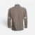 JK02 Work Jacket with Reflective Tape Khaki Jk02 work jacket with reflective tape khaki back view