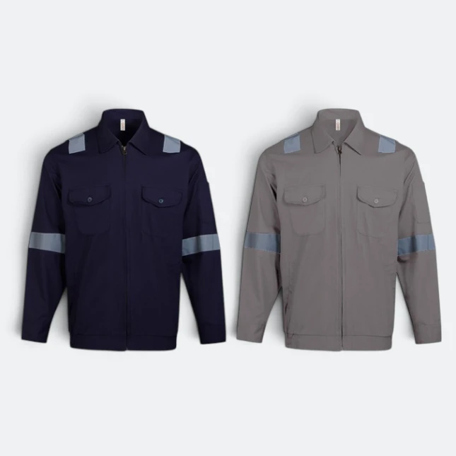 JK03 Full-Zip Work Jacket with Reflective Tape Colours Jk03 full-zip work jacket with reflective tape all colours