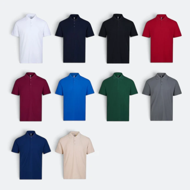 LC01 Premium CVC Short Sleeve Polo Shirt Colours Lc01 premium cvc short sleeve polo shirt all colours