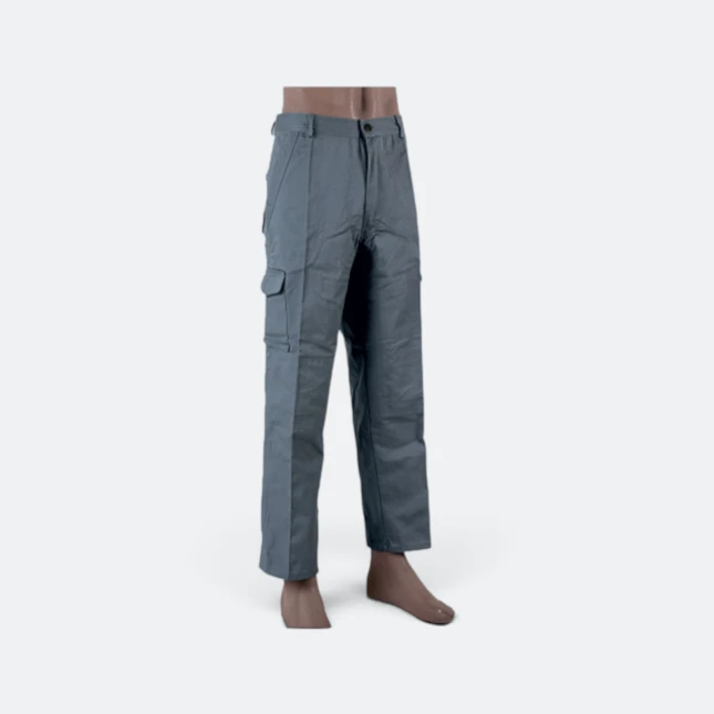 Lp01 unisex cotton long pant dark grey colour view