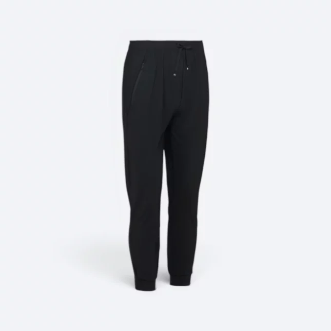 Lp07 unisex sport long pant black colour view