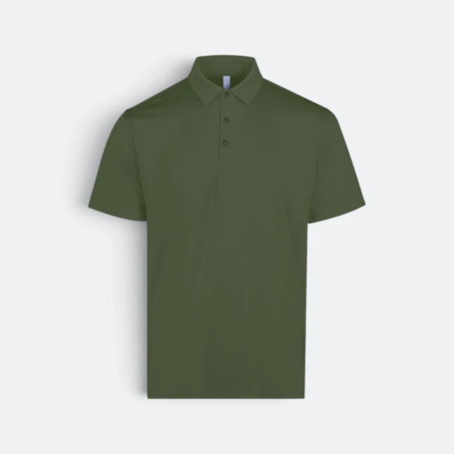 Mf02 premium dry fit short sleeve polo shirt khaki green colour view